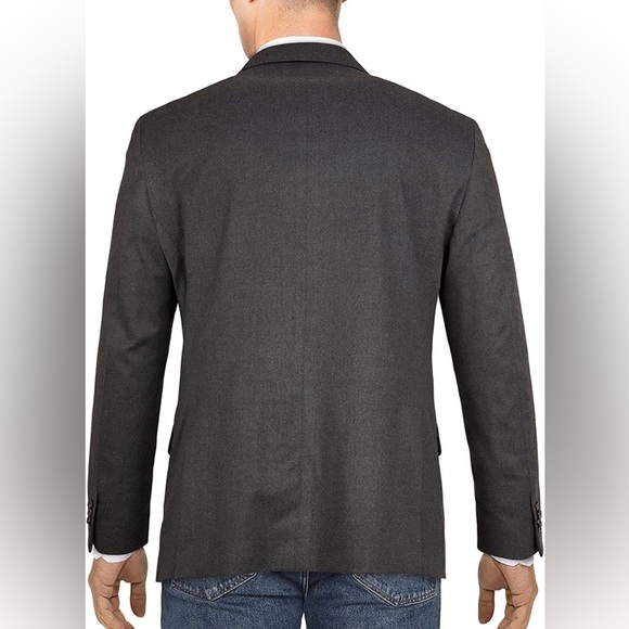 Tommy Hilfiger Thflex Colby Two Button Blazer dark grey Modern Pocket Notch 42S - Picture 8 of 10